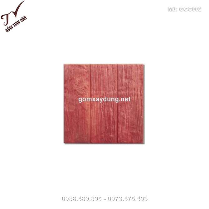 Gạch giả gỗ màu nâu đỏ - GGG002