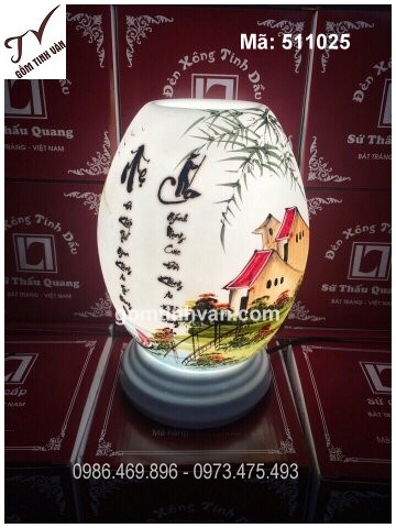 Đèn xông tinh dầu chữ Mẹ Cha - 511025