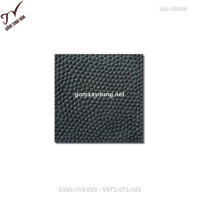 Gạch sỏi hạt mau den - GS006